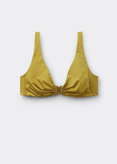 Podprsenkov&yacute; top plaviek Shiny Satin