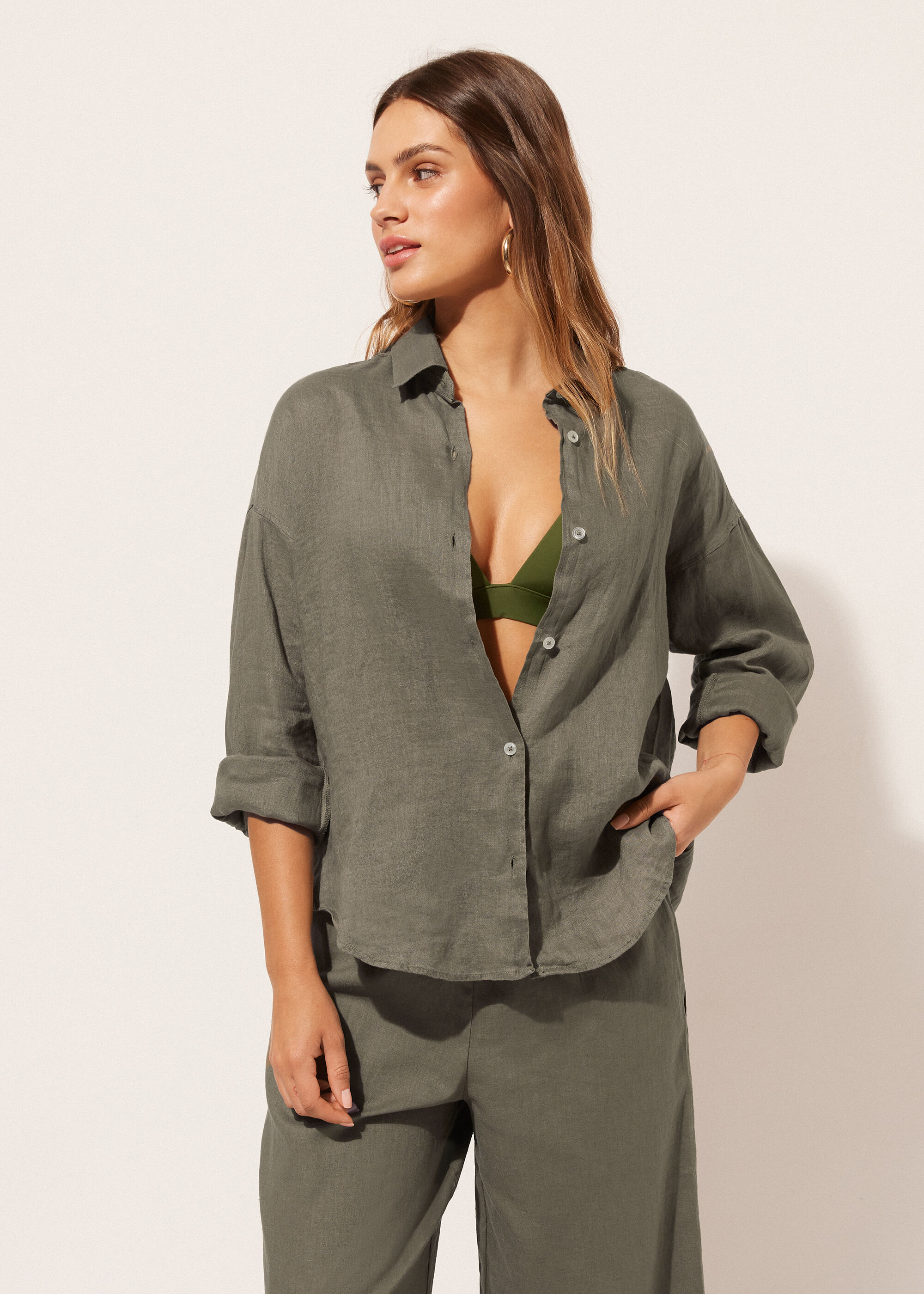 Camicia Corta in Lino