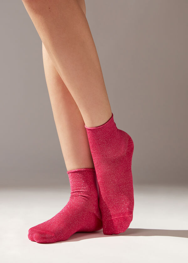 Glitter Soft Edge Short Socks