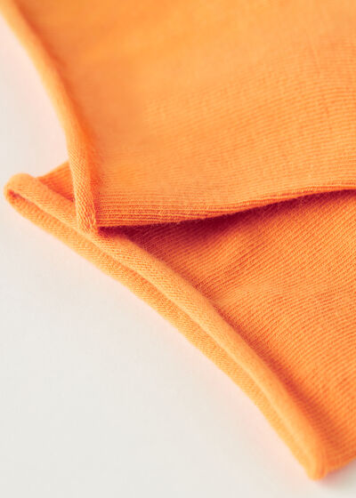 Cuffless Short Socks in Cotton