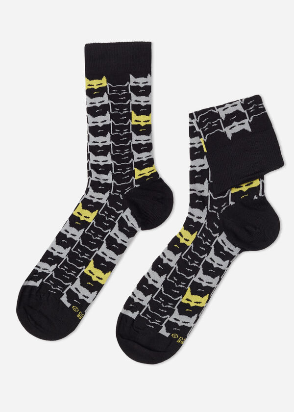 Men’s Digital Batman Print Short Socks
