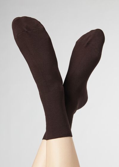 Kurze Socken aus Baumwolle und Kaschmir