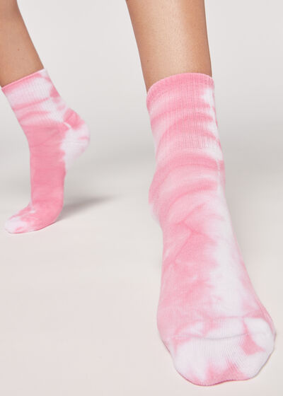 Krátke športové batikové ponožky