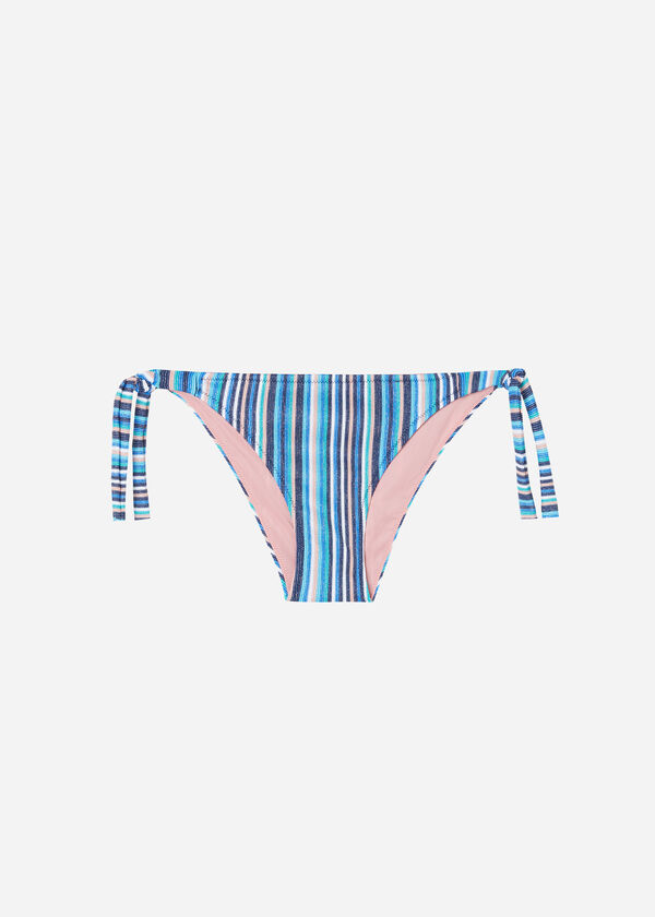 Marbella Stripe Bow Bikini Bottoms