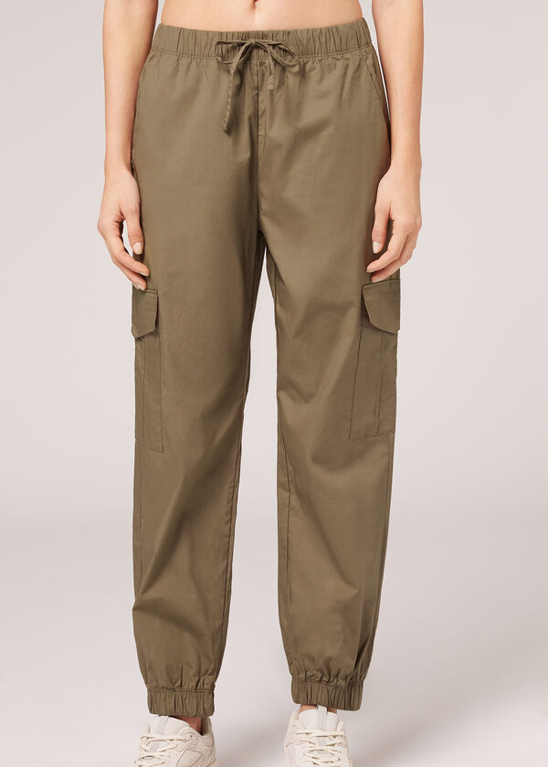 Pantalon cargo avec cordon de serrage