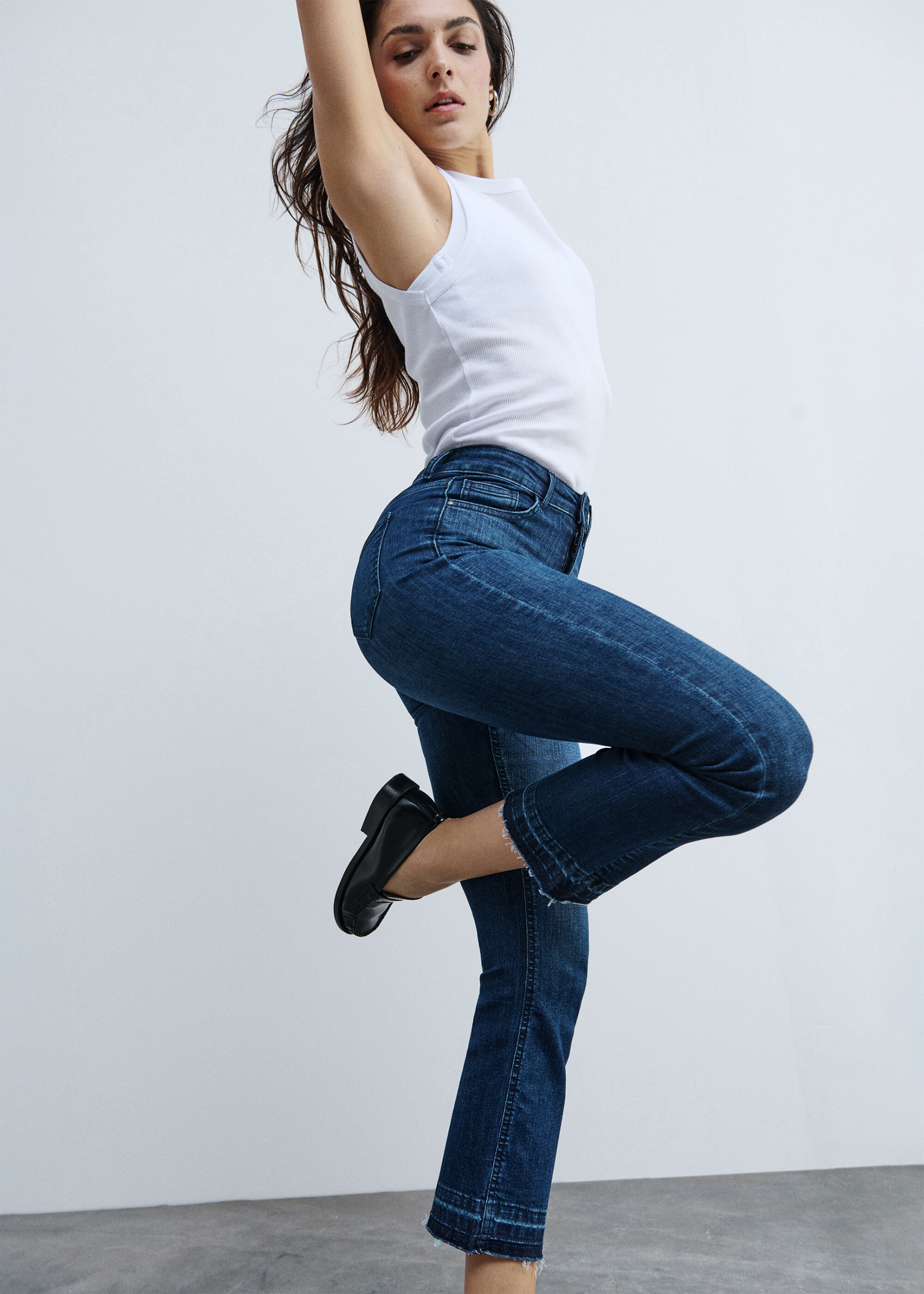 Flare Jeans im Cropped-Schnitt