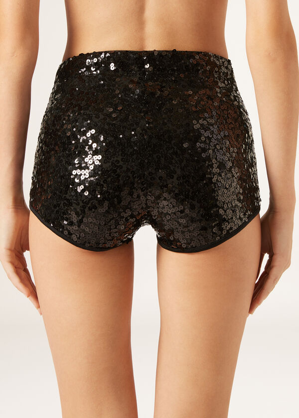 Sequinned Hot Pants
