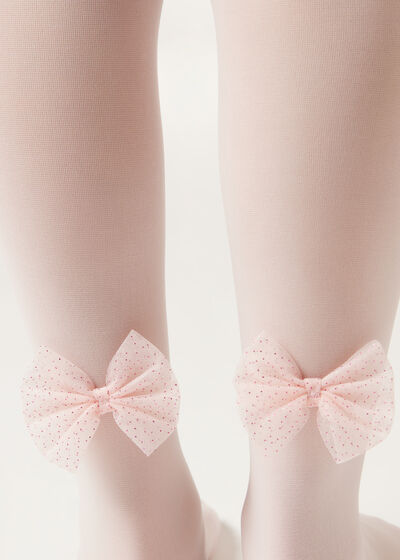 Girls’ Bow Tights