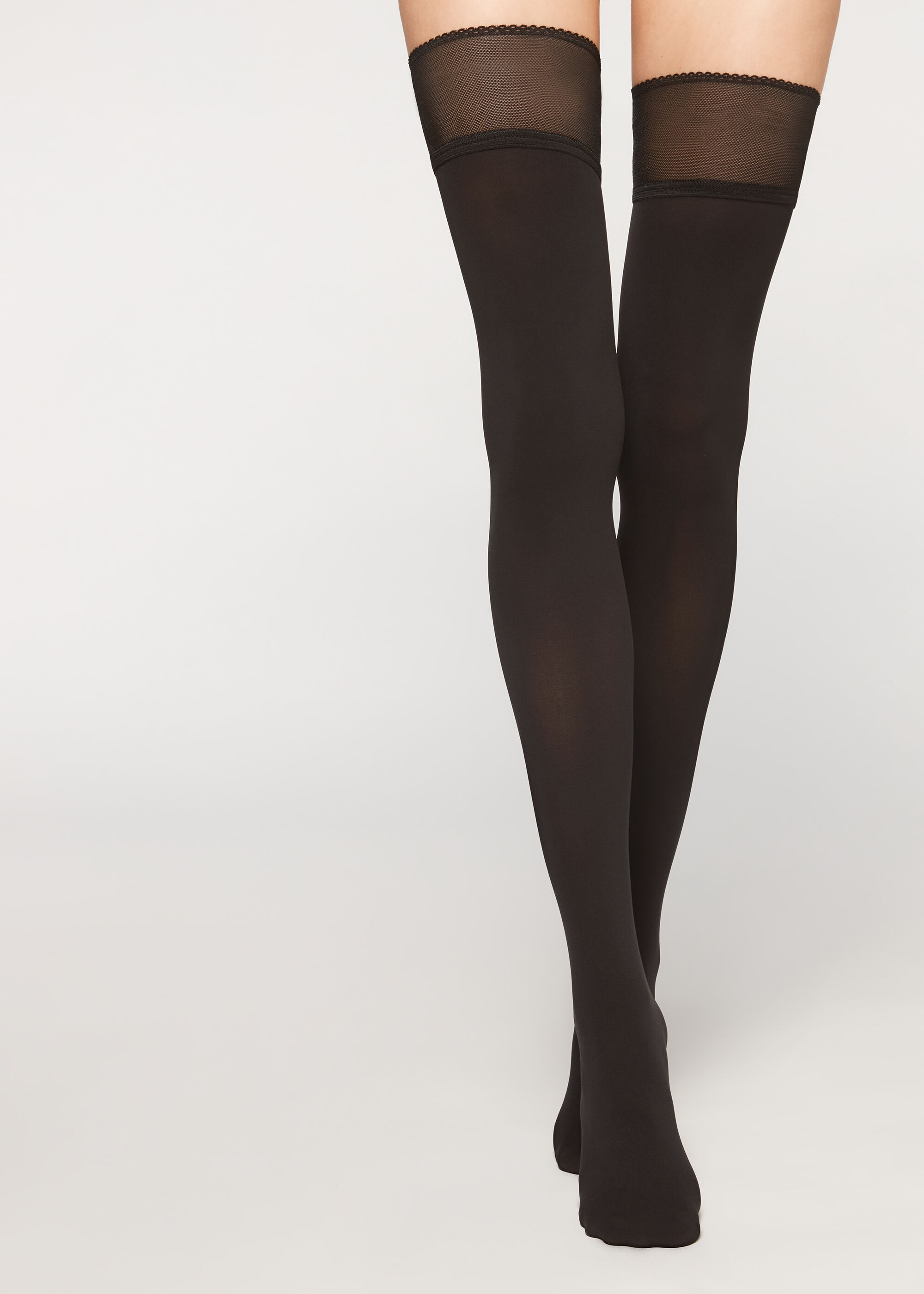 Opaque soft touch Thigh-Highs - Stockings - Calzedonia