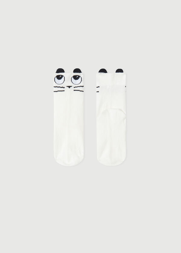 Novorodenecké krátke vzorované ponožky