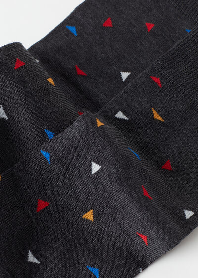 Men’s Triangle Pattern Crew Socks
