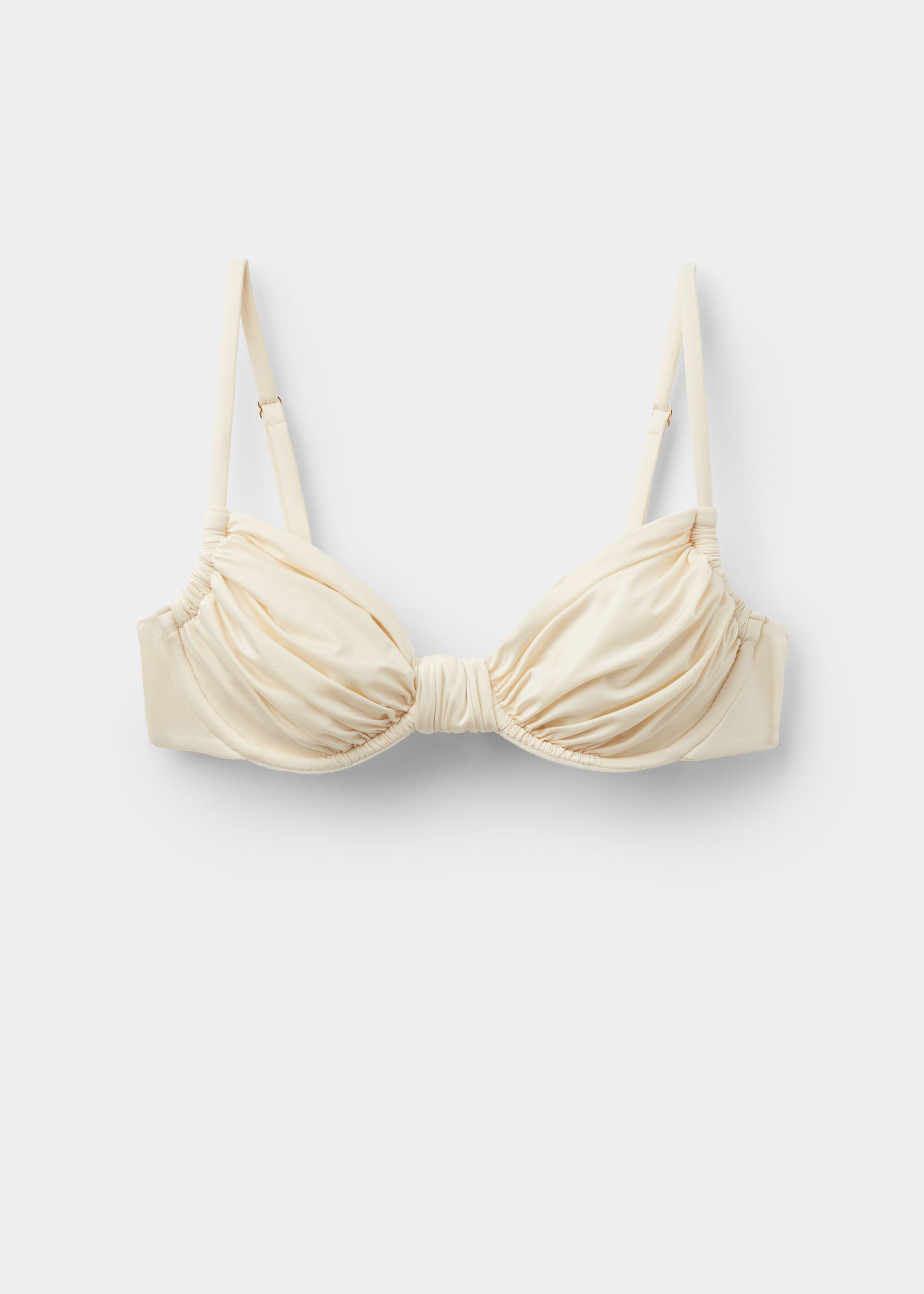 Balconette-Bikinioberteil Shiny Satin