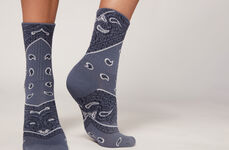 Bandana-Patterned Short Socks