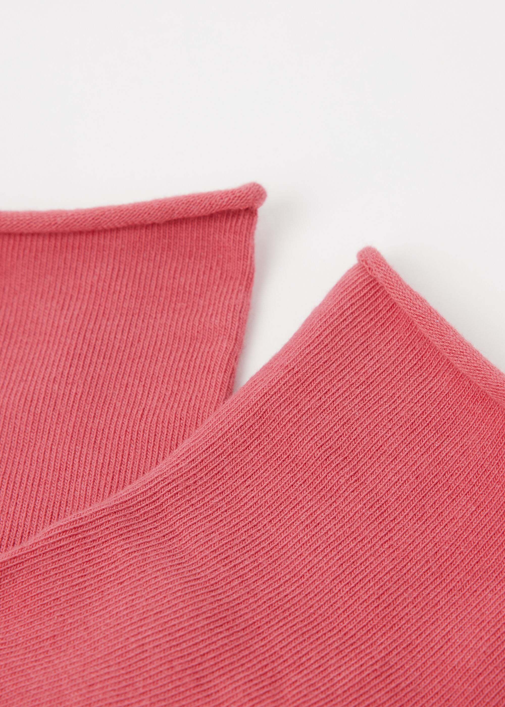 Chaussettes basses en coton sans bordure
