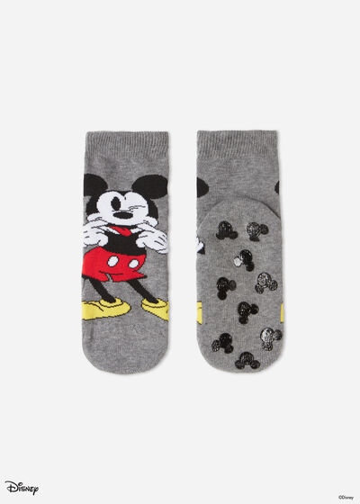 Chaussettes antidérapantes Mickey Mouse Disney pour enfants
