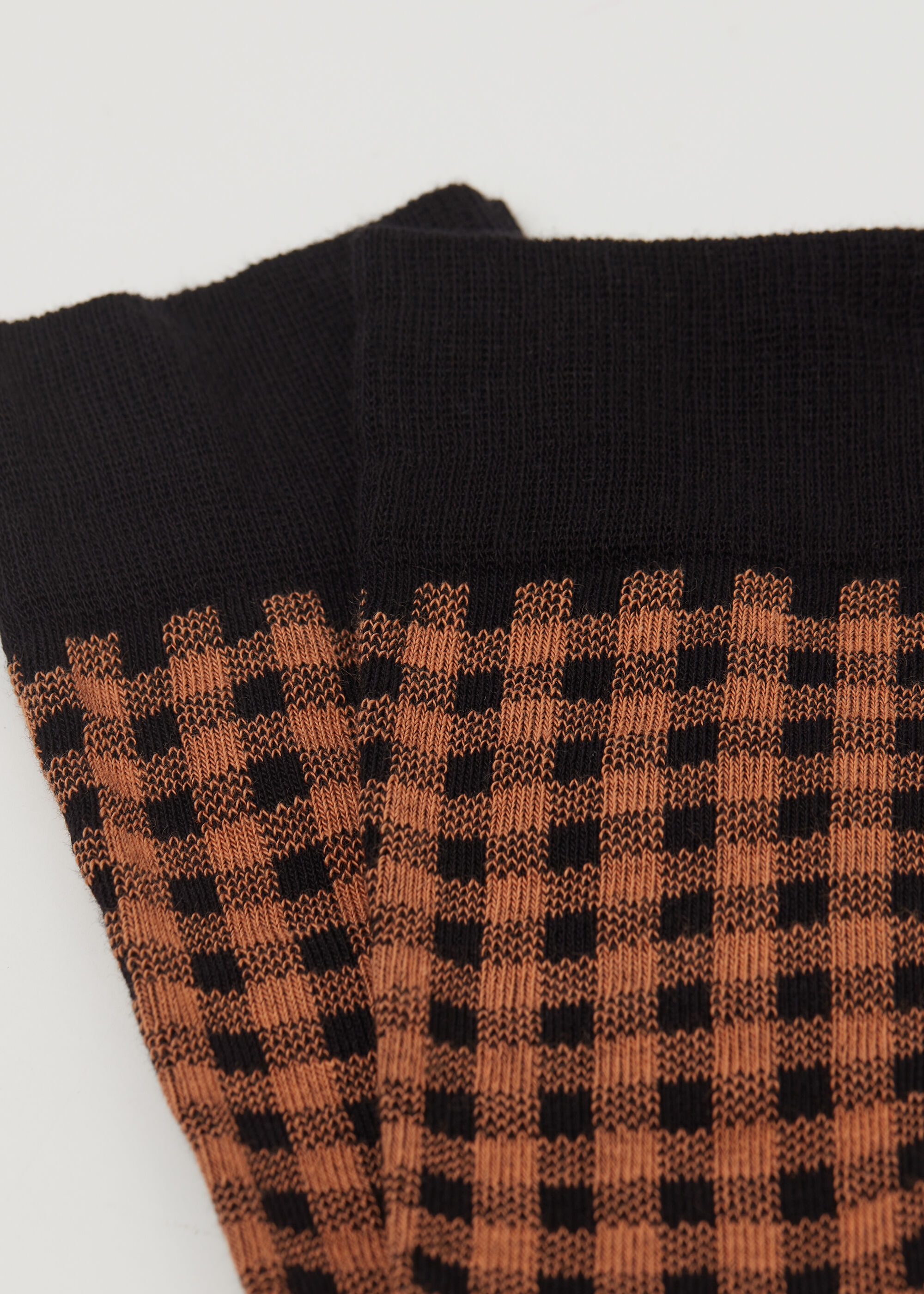 Chaussettes à motif vichy