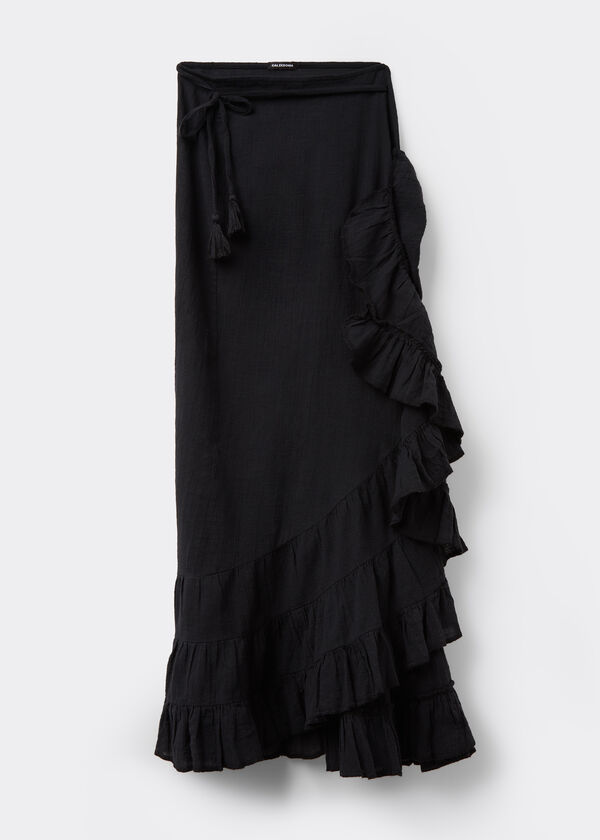Long Ruffled Skirt