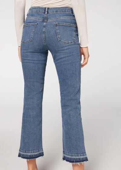 Cropped trapez jeans