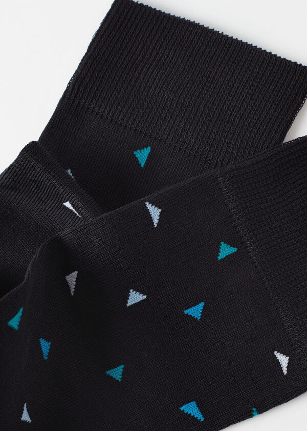 Men’s Triangle Pattern Crew Socks