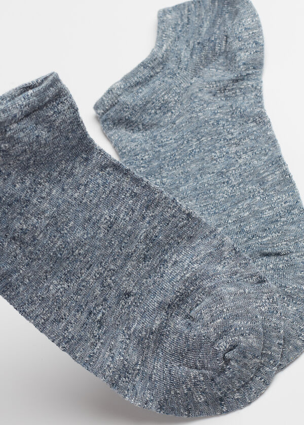 Chaussettes invisibles unisexe avec lin et viscose