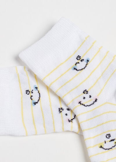 Korta strumpor Smiley Baby® för nyfödd