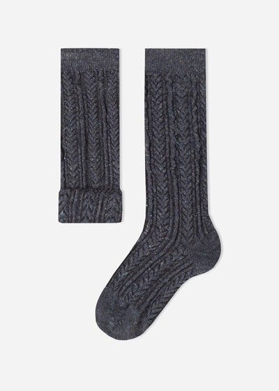 Kids’ Slub Cotton Long socks