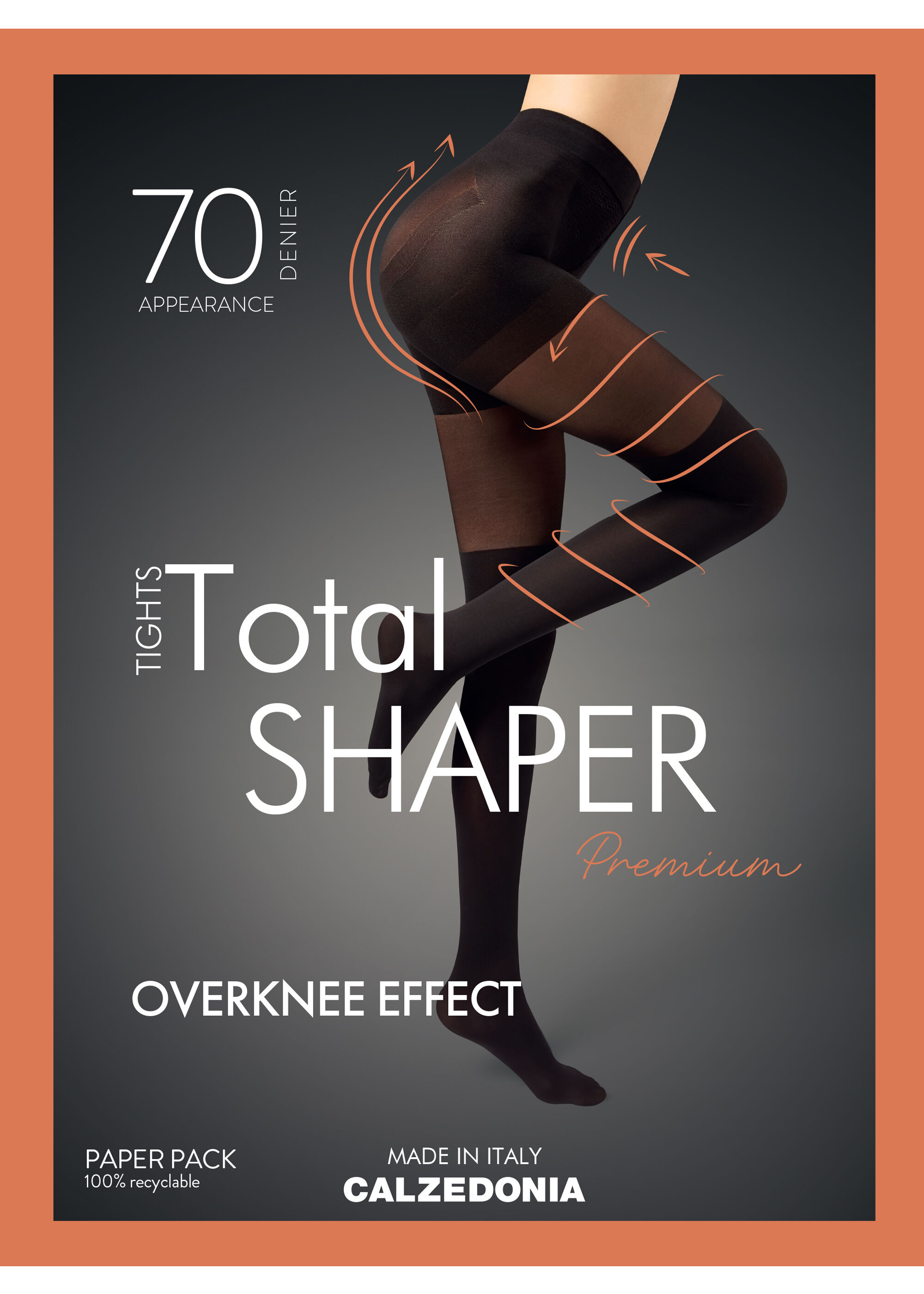 Longuette-effect Total Shaper Tights