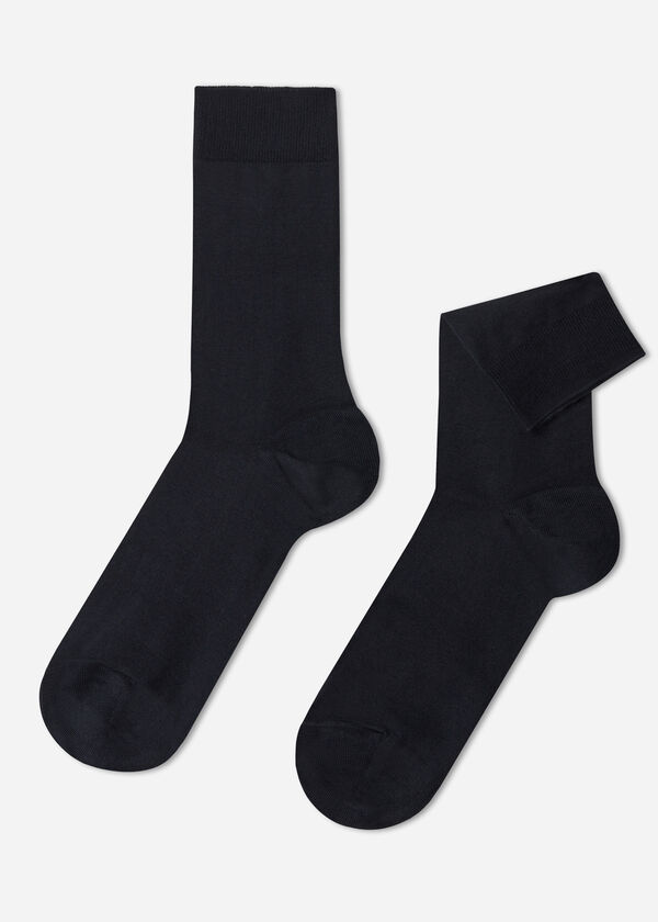 Krátké pánské ponožky z elastické bavlny
