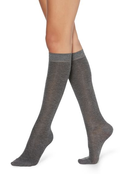 Women’s Glitter Long Socks with Cashmere