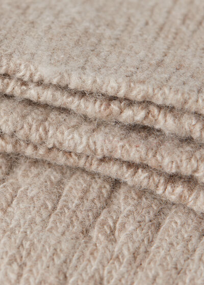 Cable-Knit Cashmere Over-the-Knee Socks