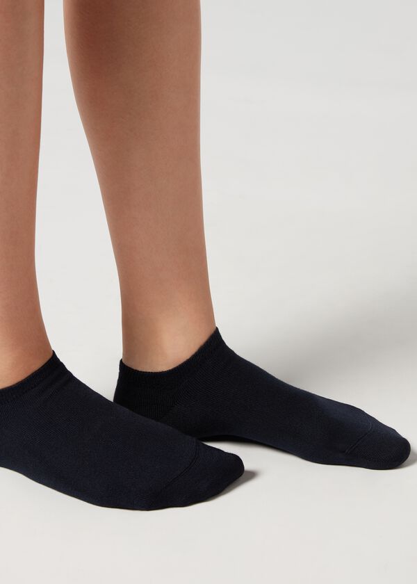 Unisex No-Show Socks with Cashmere