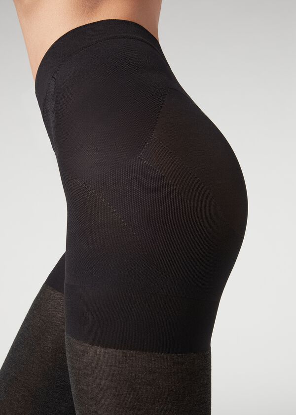 Total shaper cashmere tights