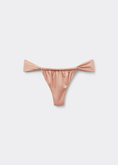 Труси бразиліано на тонких перетинках до купальника Shiny Satin