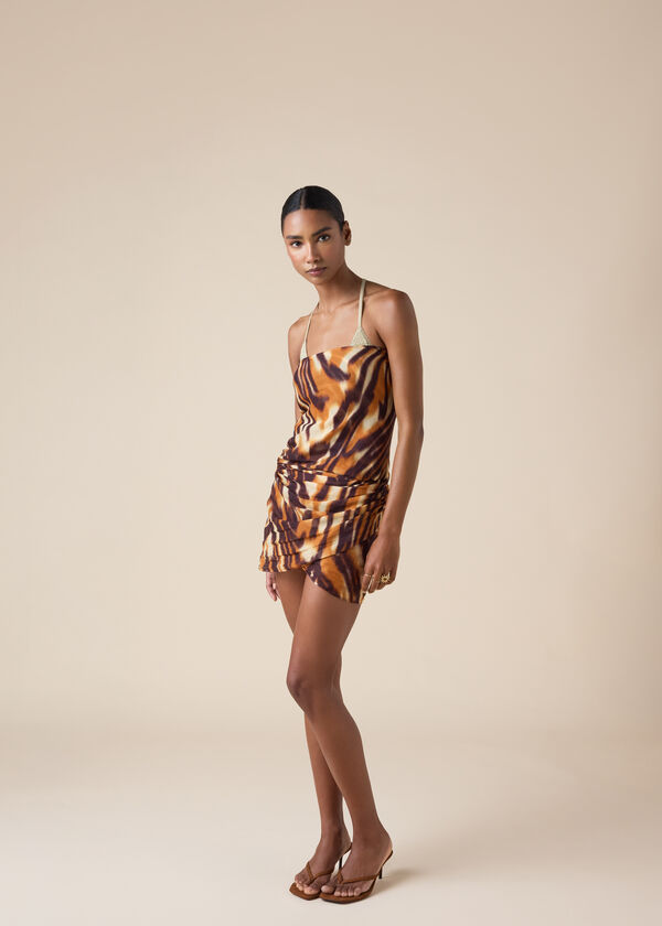 Long Tropical Print Sarong