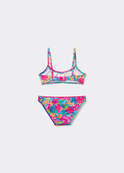 Kétrészes Kislány Fürdőruha Colorful Tropics