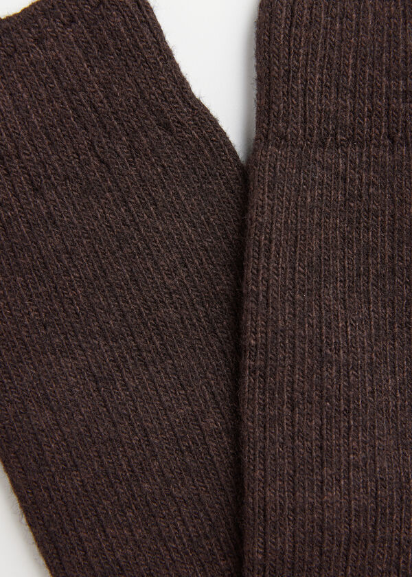 Men's Long Ribbed Socks with Wool and Cashmere - Calzedonia