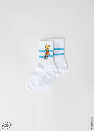 The Simpson Spor Kısa Çocuk Çorabı