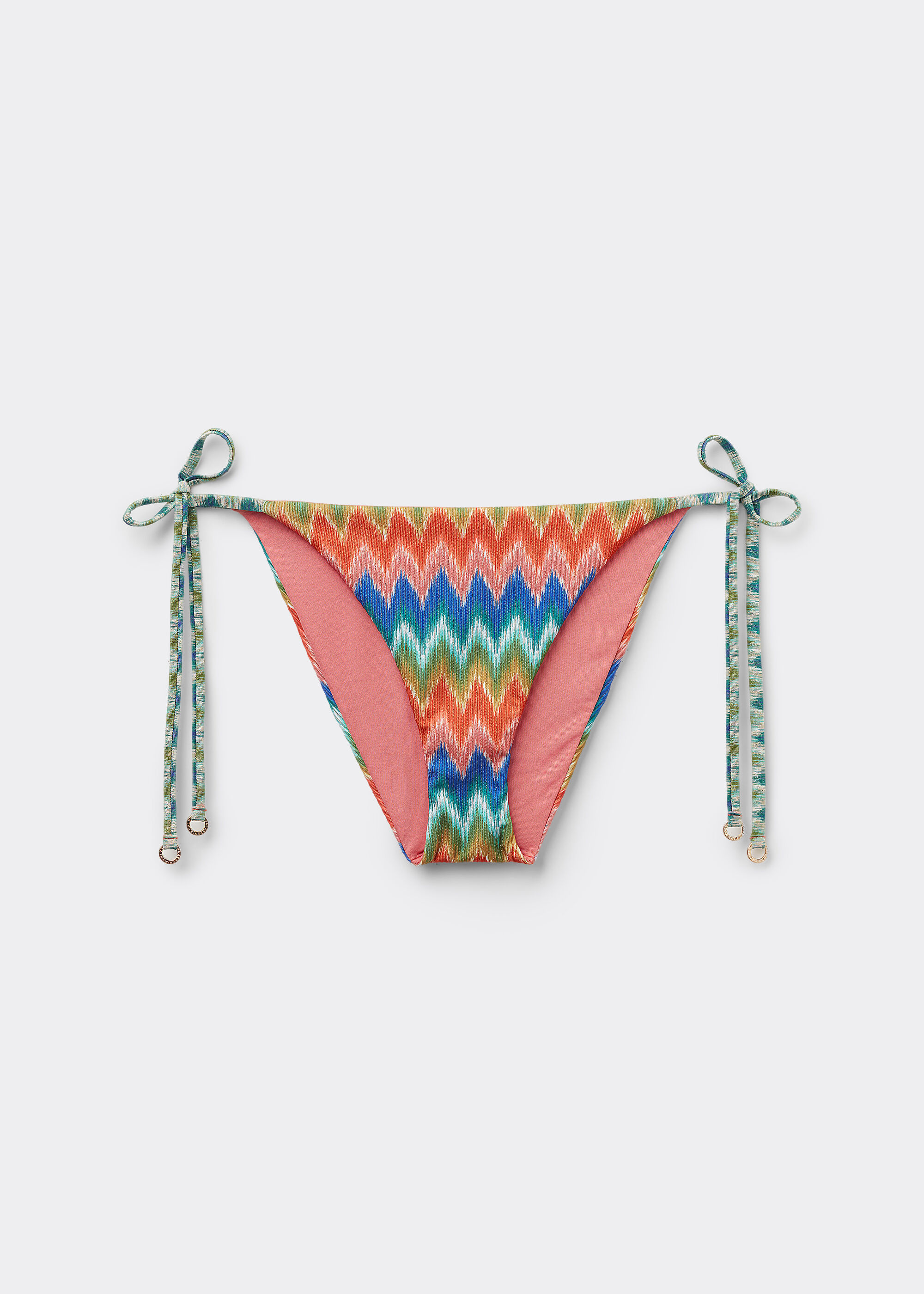 Tie Bikini Bottoms Elegant Chevron