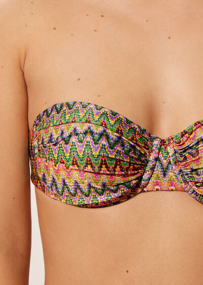 Bandeau-Bikinioberteil Bright Optical