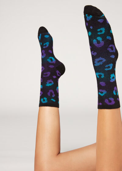 Spotted Cashmere Short Socks