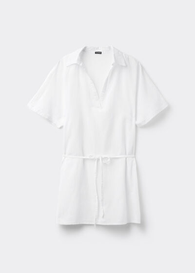 Short Kaftan with Drawstring