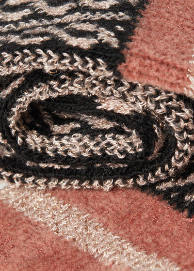Calze Corte con Cashmere e Glitter a Fantasia