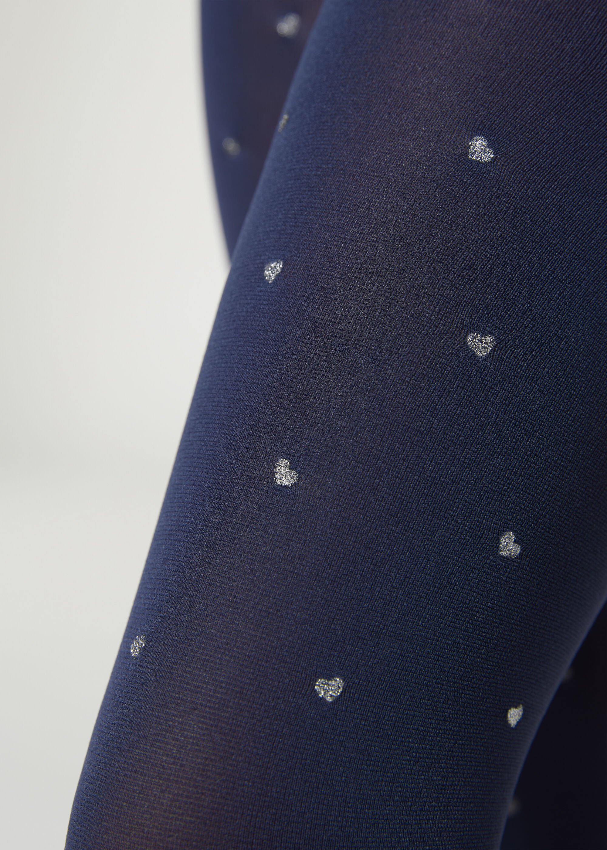 Girls Opaque Tights with Glitter