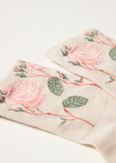 Flower Design Eco Short Sport Socks