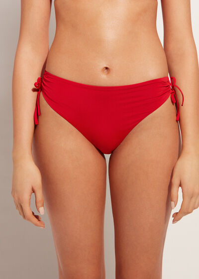 Σλιπ Μπικίνι High Waist με Κορδονάκι Indonesia