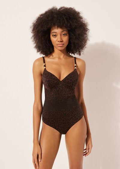 Lightly Padded One-Piece Slimming Swimsuit Caimanera