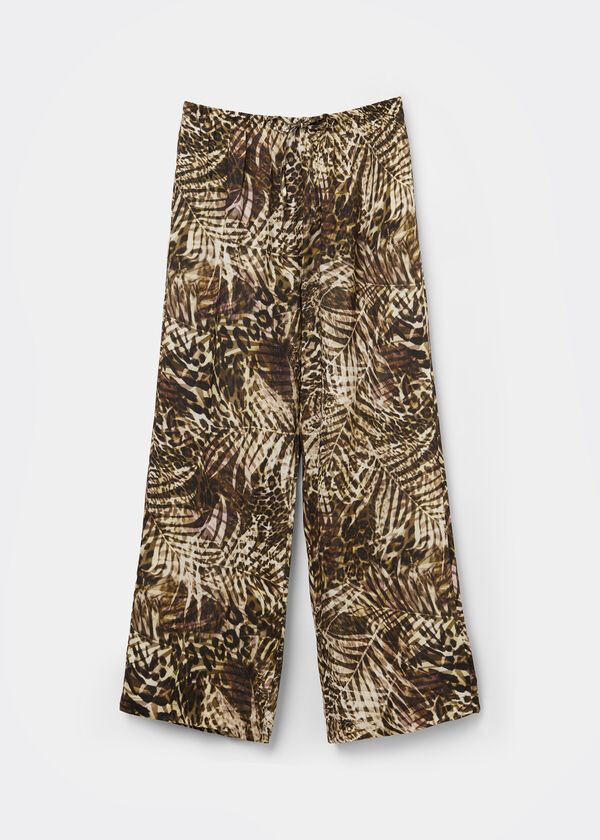 Tropical Print Trousers