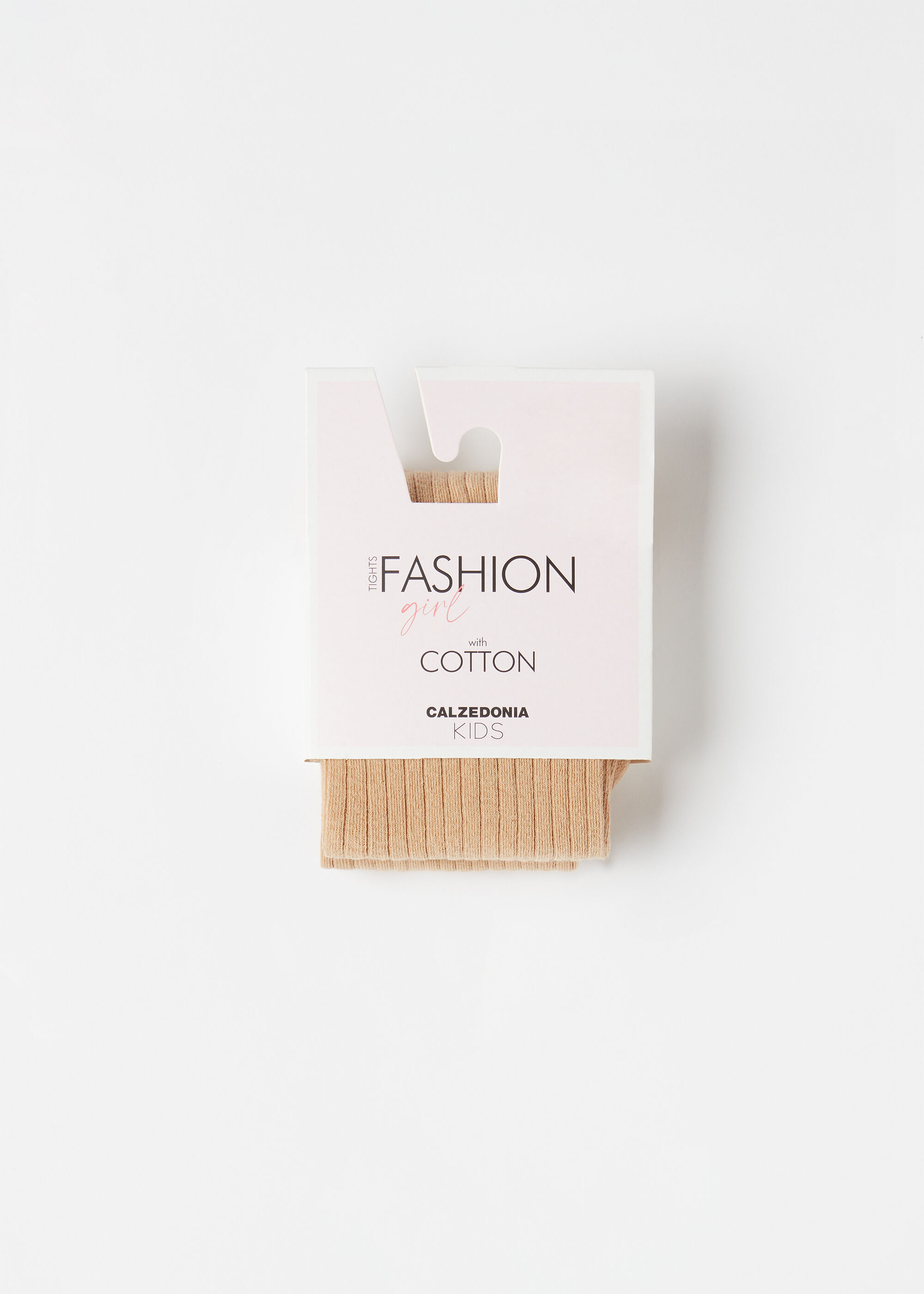 Collant en Coton Côtelé pour Fille