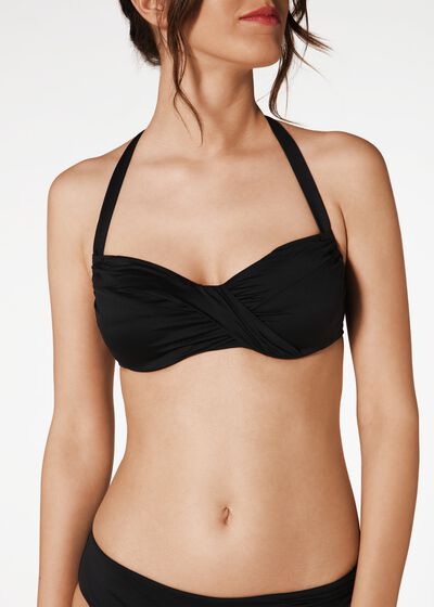 Drawstring Balconette Indonesia Bikini Top