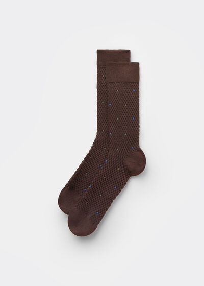 Men’s Patterned Cashmere Socks